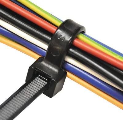 Obrázok produktu pre Káblové pásky D.200mm Š.2,5mm PA čierne n.UV odolné 100ks/bal SAPI SELCO