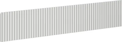 Produktbild von Mexen Rivel Front geriffelt für Waschtischschrank 100 x 20 cm, Grau Matt - 91A20-1000-235-1-62