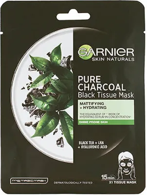 Obrázok produktu pre Garnier ist ierny Matujci istiaci Obliajov Maska s Extraktom ierneho aju, 28g