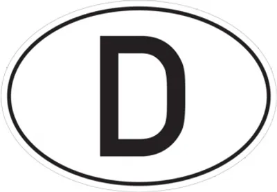 Produktbild von Dreifke® D-Aufkleber, 70 x 100 mm, Folie selbstklebend, Folie selbstklebend 1...