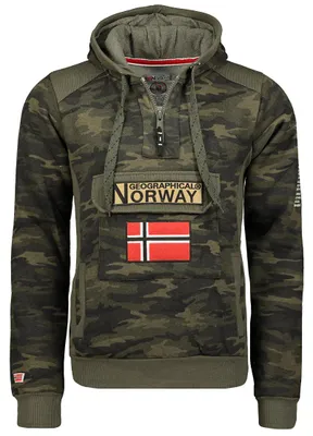 Zdjęcie produktu dla Geographical Norway bluza dla mężczyzn WT1663H/GN/MILITAIRE KAKI