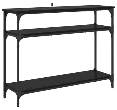 Zdjęcie produktu dla Konsola Czarny Dąb 100 x 29 x 75 cm Materiał drewnopochodny
