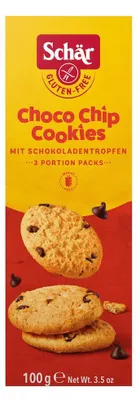 Obrázok produktu pre Čokoládové sušienky bez lepku s čokoládovými kúskami, 100 g, Schar