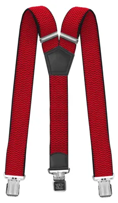 Produktbild von Fabio Farini - 1 Stück 4cm Breites Y-Design verstellbar mit extra starken Clipverschluss, Rot