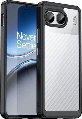 Produktbild von OnePlus Nord 4 Hülle - Coverup Transparent ShockProof TPU Back Cover - Schwarz