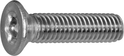 Produktbild von Senkschraube DIN7991 M6x20, Torx TX30, Edelstahl A2, metrisches Gewinde, Senkkopf, hohe Zugfestigkeit, 200 Stück