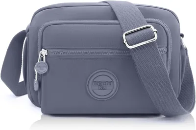 Image de Sac bandoulière pour femmes, imperméable, en nylon, avec de nombreuses poches, bandoulière réglable, idéal pour les loisirs