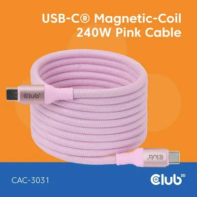 Obrázok produktu pre CLUB3D CAC-3031, 2 m, USB C, USB C, USB 2.0, Ružová