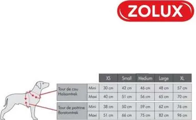 Obrázek produktu pro Nylonový obojek pro psy ZOLUX - červený - 40/50cm - 463650R