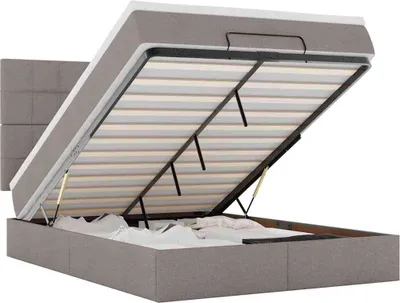 Obrázok produktu pre Osmanská posteľ s matracom Taupe 140x190 cm Látka