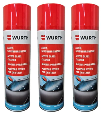 Produktbild von 3 x Würth Aktiv Scheibenreiniger Dose 500 ml 089025