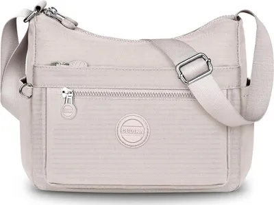 Produktbild von VOBUKE Umhängetasche Damen Nylon Mittelgroß Wasserdicht Beige