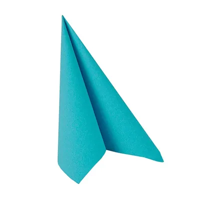 Produktbild von Servietten 25x25cm 'Royal Collection' (20St) uni, Farbe:türkis