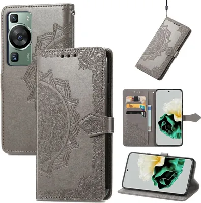 Produktbild von König Design Hülle kompatibel mit Kunstleder Handyhülle - Handy Case Grau
