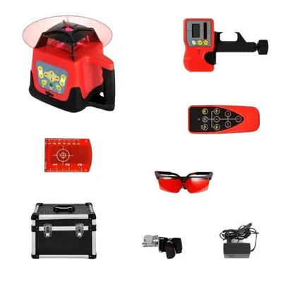 Immagine prodotto di Livella laser rotante, strumento di allineamento autolivellante a 360°, scansione automatica per un livellamento rapido e preciso, raggio rosso 2