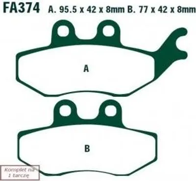 Produktbild von EBC Brakes Bremsbeläge Bremsklötze SFA374