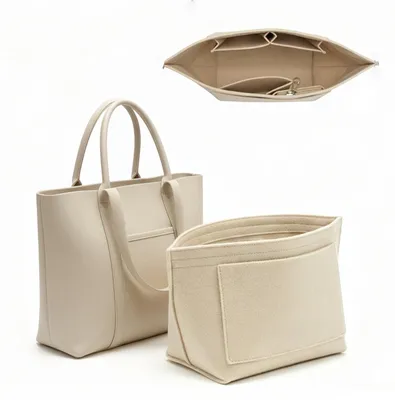 Produktbild von Omgoods – Organizer für Handtaschen mit 7 Fächern, Beige