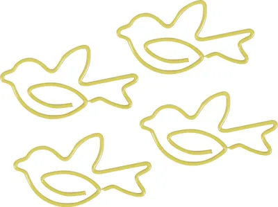 Obrázok produktu pre 12 kusov roztomilých sponiek na papier, zlatý tvar holubice, hladké kovové sponky na papier pre kanceláriu, svadbu, ženy, dievčatá a študentov, 3 x 2 cm