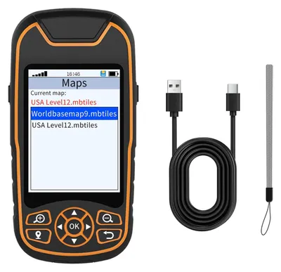 Produktbild von Handliches GPS-GNSS-Vermessungsgerät mit 3,2-Zoll-Bildschirm, 4 Modi, GPS-Landmesser für Camping und Wandern