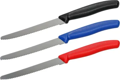 Produktbild von Hochwertiges Brotzeitmesser "Vesper" aus Kunststoff - Perfekter Begleiter für Ihre Pausen schwarz/silber