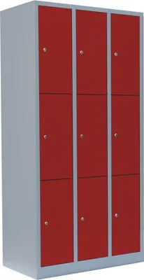 Produktbild von Schließfachschrank Wertfachschrank Fächerschrank Spind 9 Fächer 180x88,5x50cm