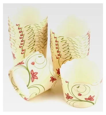 Produktbild von Cupcake Becher Blumen 20 Stück