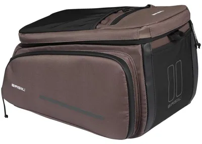 Image de Sacoche porte-bagages BASIL "Move Velcro brun