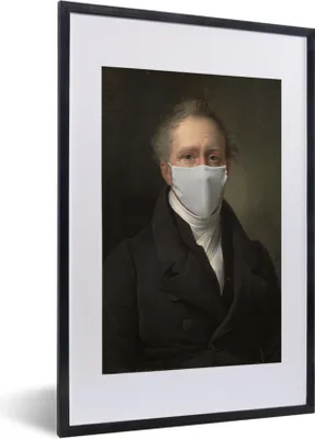 Produktbild von MuchoWow® MuchoWow® Gerahmtes Poster Daniel Francis Schas - Dubois Drahonet - Mundkapsel 40x60 cm - Poster mit zchwarzem Bilderrahmen - Poster in Rahmen
