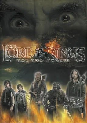 Produktbild von Herr der Ringe Poster die zwei Türme Sarumaneyes 64 x 90 cm