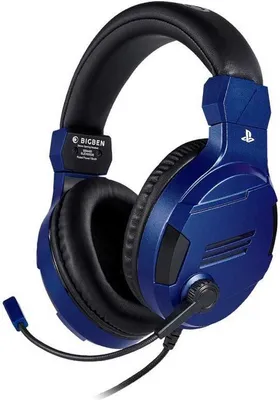Productafbeelding van Bigben Interactive PS4OFHEADSETV3G, Kabel, Gaming, 270 g, Hoofdtelefoon met microfoon, Blauw