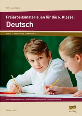 Produktbild von Freiarbeitsmaterialien für die 6. Klasse: Deutsch