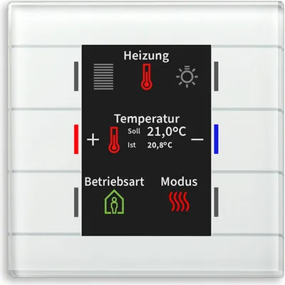 Produktbild von MDT Glastaster II Smart Farbdisplay Temperatursensor ws