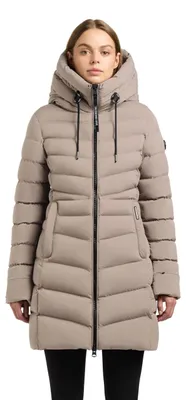 Productafbeelding van khujo Tuhani 5 dames winterjas, lichtgewicht gewatteerde jas, winterjas. (Duits/Nederlands)