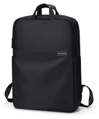 Immagine prodotto di Zaino da donna/uomo, piccolo, con scomparto per laptop da 13,3 pollici, colore nero. Zaino da viaggio, adatto come bagaglio a mano, zaino da città, ideale per l'ufficio, il tempo libero e il lavoro