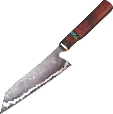Produktbild von Damast Küchenmesser AR-38750 - Kiritsuke/Braun kaufen KP38750