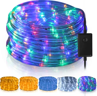 Image de Hengda 20M LED Tuyau lumineux Tuyau lumineux pour l'extérieur et l'intérieur avec 480 LED Eclairage de Noël Décoration multicolore