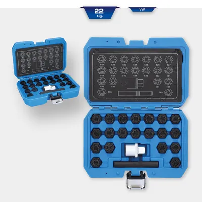 Image de Brilliant Tools Assortiment d'antivols de jantes pour VW, 22 pièces