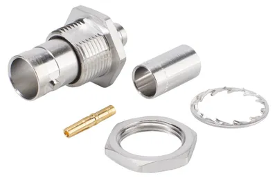 Produktbild von NEUTRIK® BNC HD-SDI Crimp-Einbaubuchse, Gewinde 1/2", grau