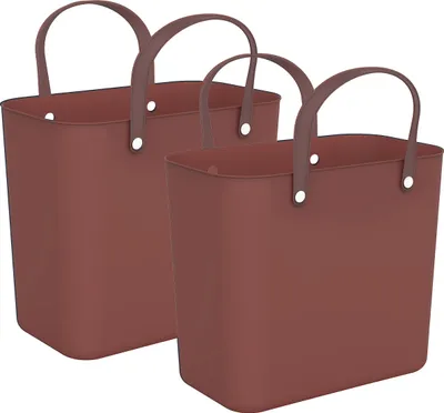 Produktbild von Rotho Multibag 2er-Set Albula - 25L Tasche zum Shoppen - Wiederverwendbare Einkaufstasche 40 x 23,5 x 34 cm - Allzwecktasche aus recyceltem Kunststoff