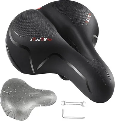 Productafbeelding van Comfortabel Fietszadel voor Heren en Dames - Zacht Ergonomisch Gelfietszadel voor MTB, Racefiets en Trekking
