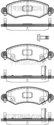 Produktbild von TRISCAN Bremsbeläge Bremsklötze 8110 24017