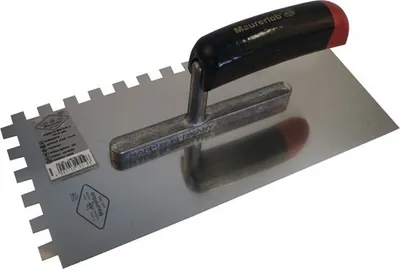 Produktbild von Glättekelle Maurerlob 28 cm 10x10 gezahnt