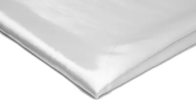 Obrázek produktu pro Satén bez Elastanu, hladký satén s leskem, bílý, 50 x 150 cm