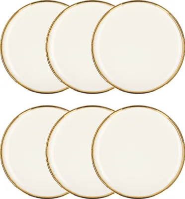 Produktbild von HOMLA 6er-Set Dessertteller SINNES weiß 15 cm