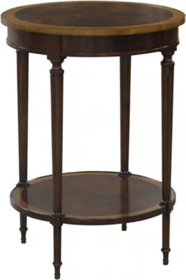 Produktbild von Casa Padrino Luxus Barock Beistelltisch Dunkelbraun / Hellbraun Ø 58 x H. 80 cm - Barockmöbel