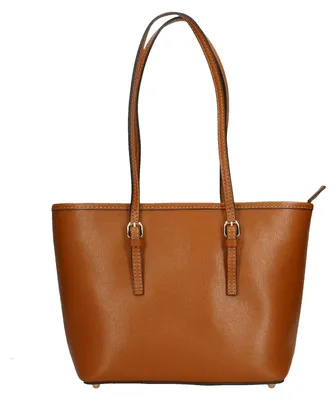 Produktbild von Lux Damen Schultertasche aus echtem Saffiano-Leder, hergestellt in Italien