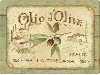 Produktbild von CREATIVE TOPS Creative Covers Extra-Large Olio D Oliva de Kork Tischdecken, Set de 4