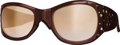 Produktbild von Gil Damen Sonnenbrille Retro Strasssteine Sommer Urlaub a0558 Braun