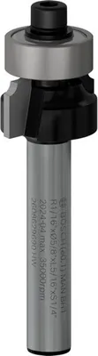 Produktbild von PRO Abrundfräser, R 1/16", Schaft 1/4"
