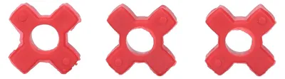 10er-Set Honigschleuder-Busverbinder, Polyurethan, rot, 2,9x2,9x1 cm